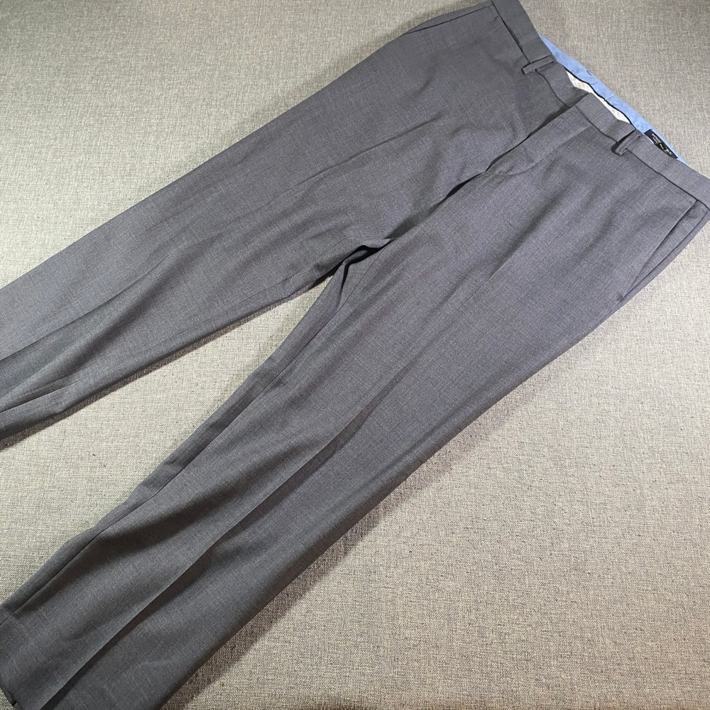Banana Republic Modern Slim Fit‎ Men's Gray Wool Dress Pants 35x32